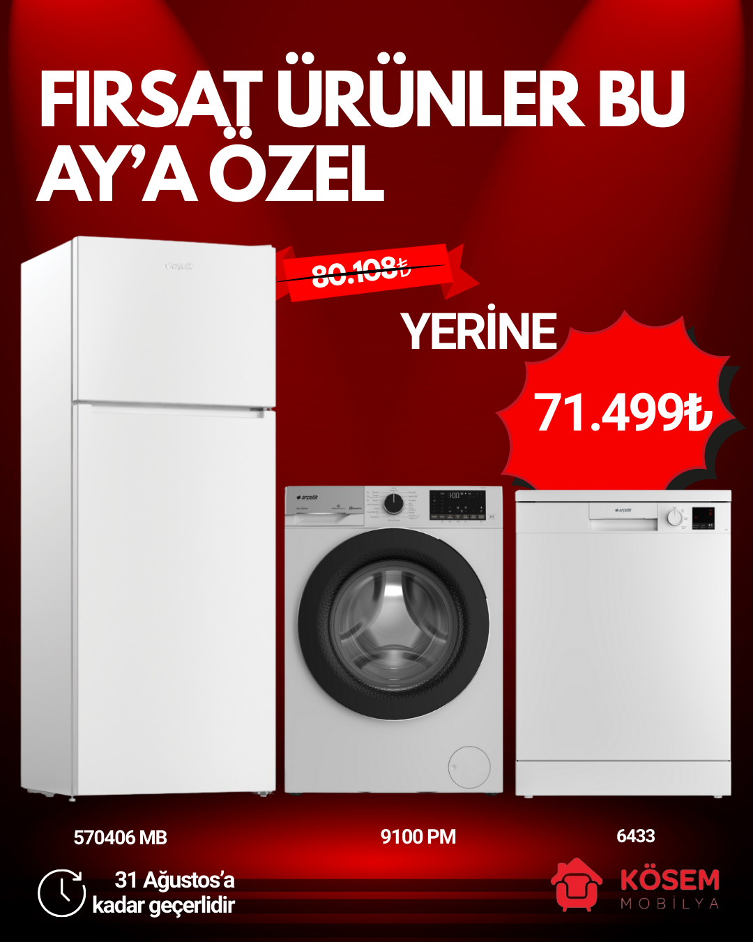 3’lü Ankastre Set